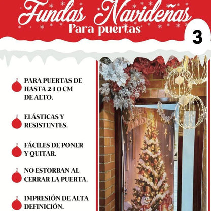 Fundas navideñas para puertas
