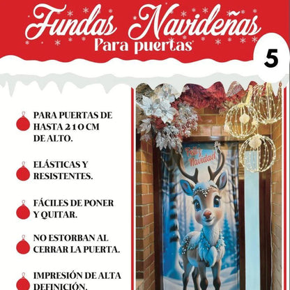 Fundas navideñas para puertas