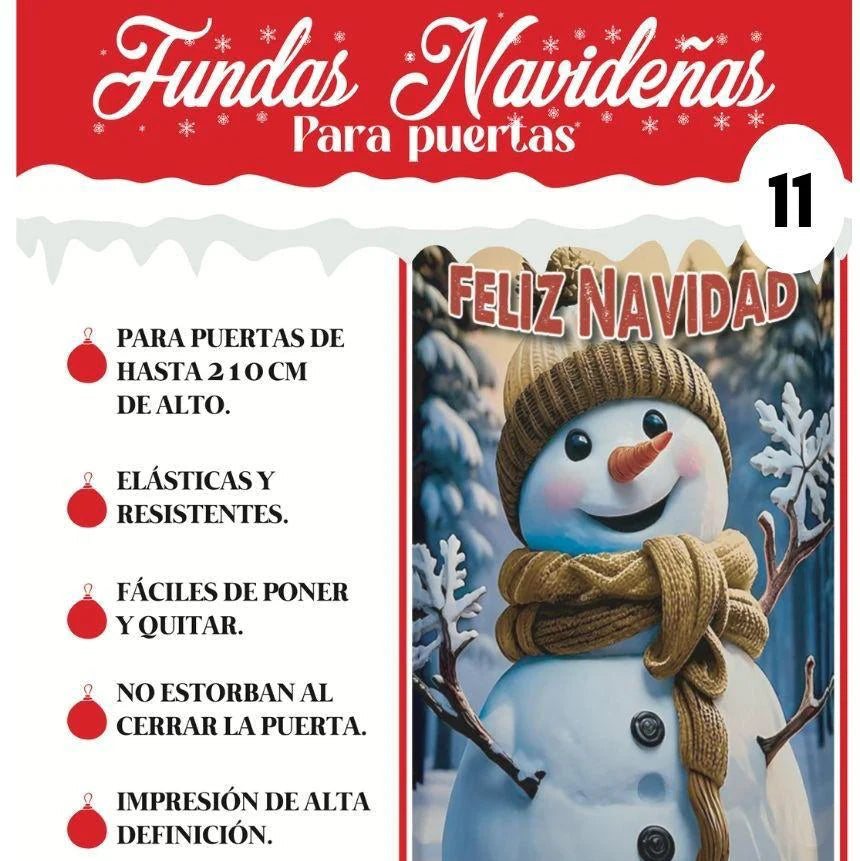 Fundas navideñas para puertas