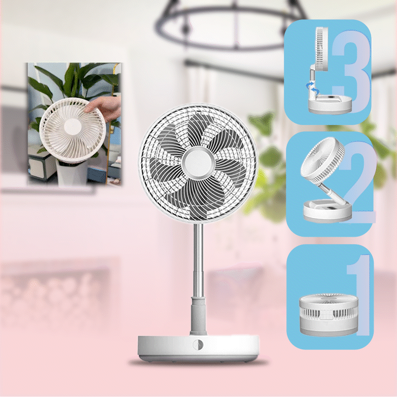 La frescura en movimiento - Ventilador recargable y portátil