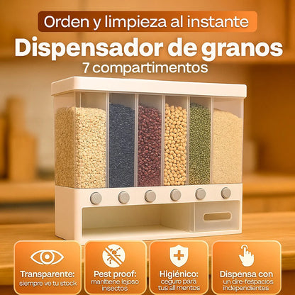 Dispensador de granos 7 puestos
