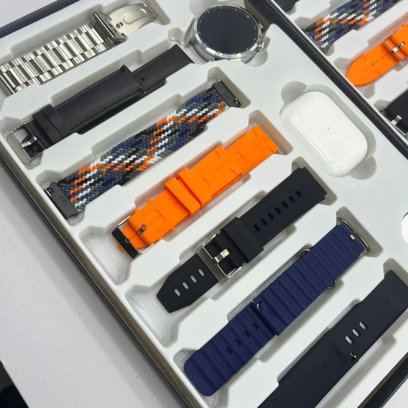 combo de reloj Smart Watch + Earpods (Incluye 6 manillas para el reloj)