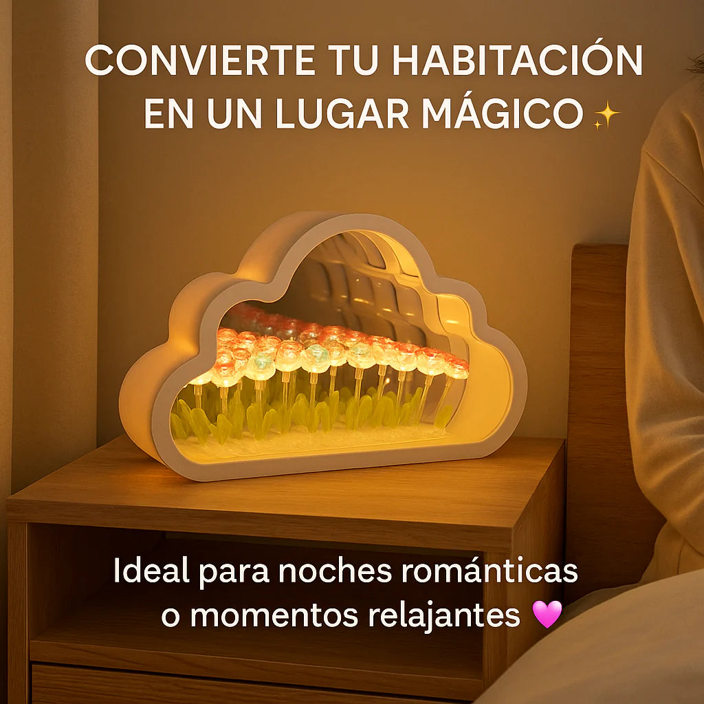 Lámpara Nubes + Rosas infinitas