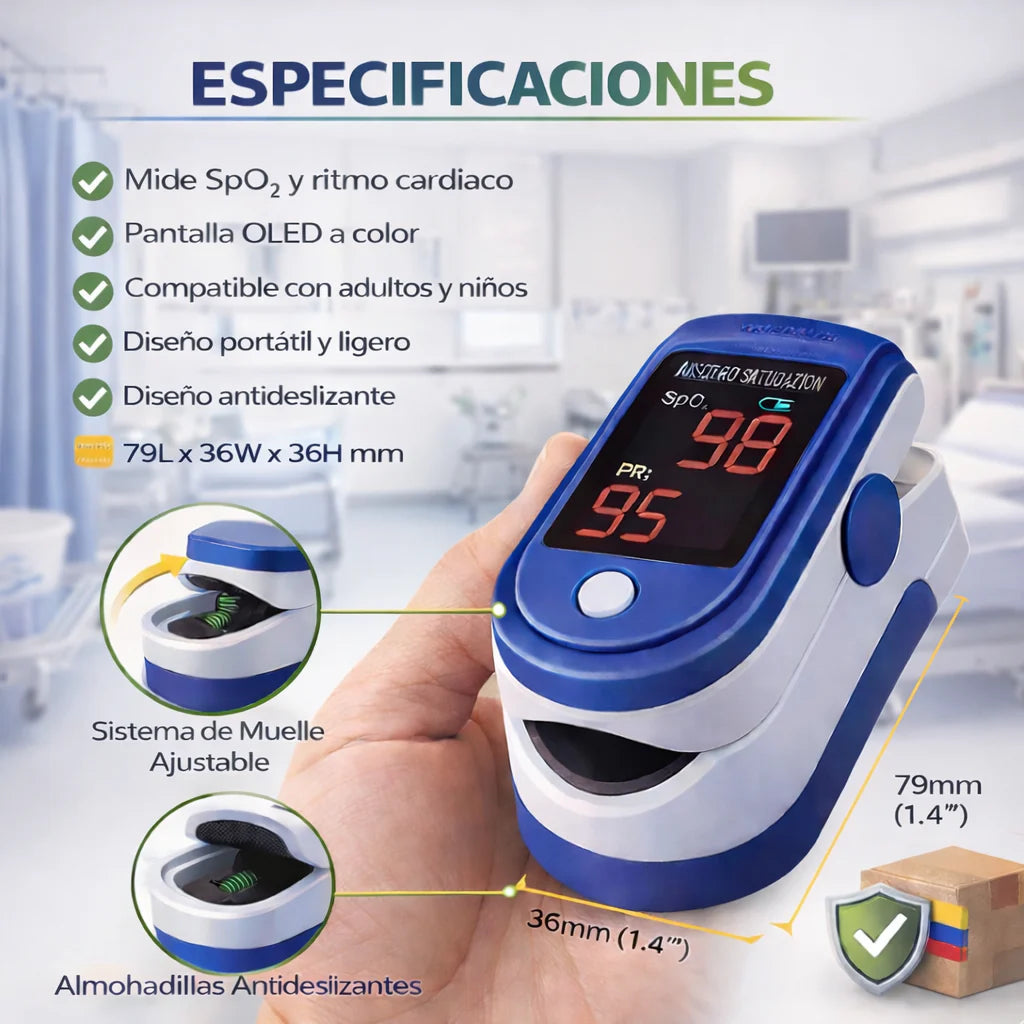 OXÍMETRO DE PULSO DIGITAL FINGERTIP