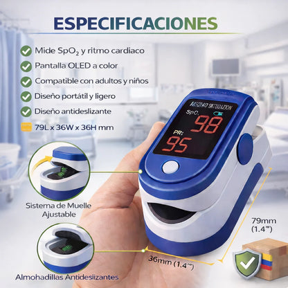OXÍMETRO DE PULSO DIGITAL FINGERTIP
