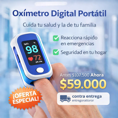 OXÍMETRO DE PULSO DIGITAL FINGERTIP