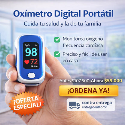 OXÍMETRO DE PULSO DIGITAL FINGERTIP
