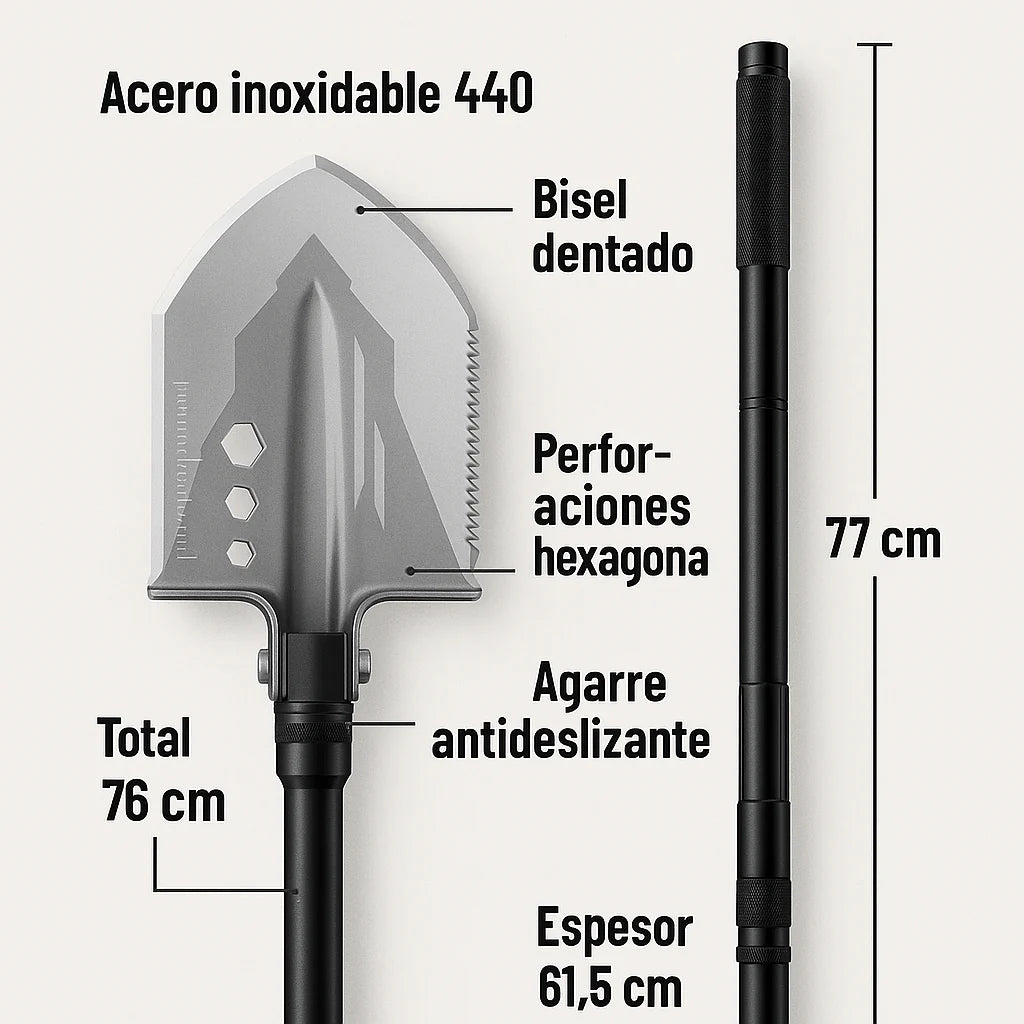 Pala tactica Multi-herramienta
