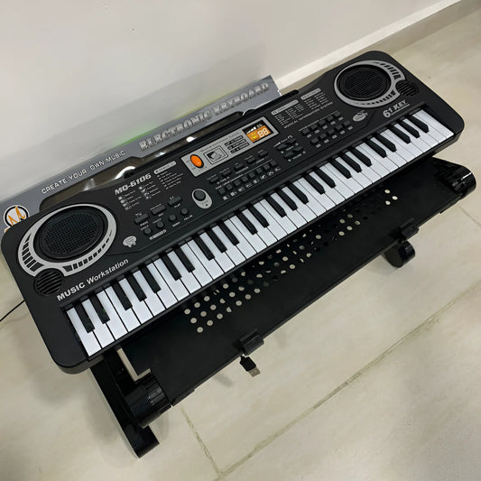 🎉 ¡Black Friday! Piano Infantil 61 Teclas + Micrófono 🎤 ¡Descuento 49%!