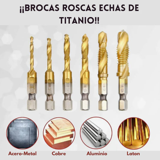 Brocas De Rosca X6 Unidades