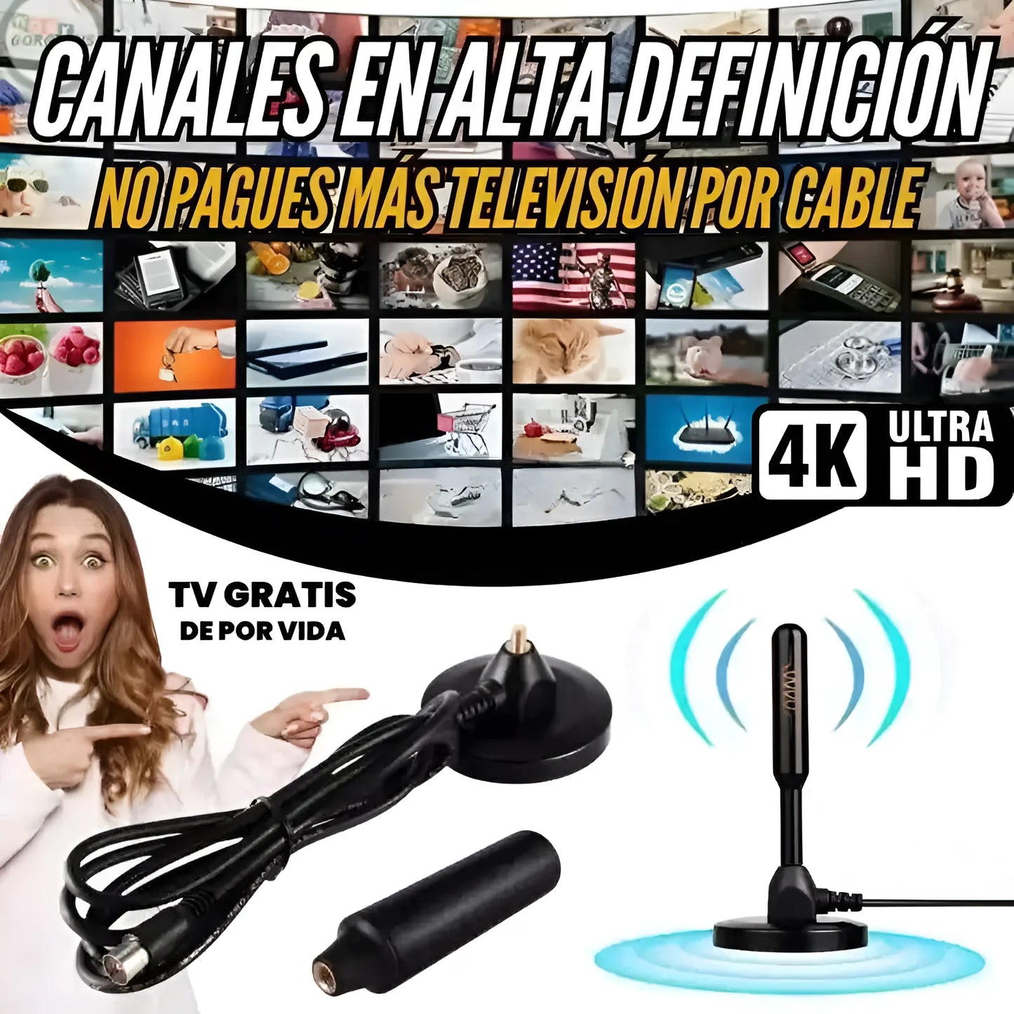 Antena tdt para ver programas totalmente GRATIS + Regalo sorpresa🤩