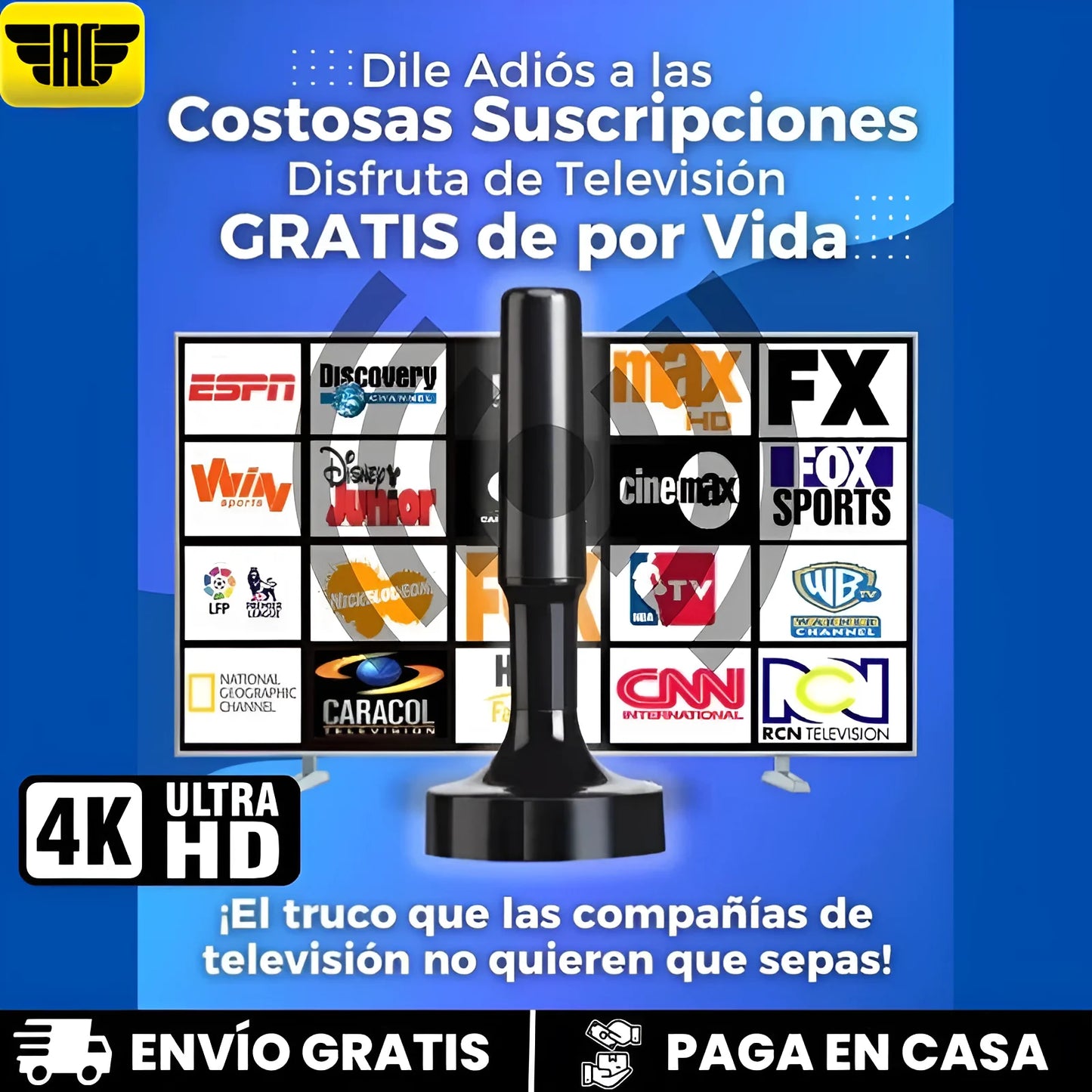 Antena tdt para ver programas totalmente GRATIS + Regalo sorpresa🤩