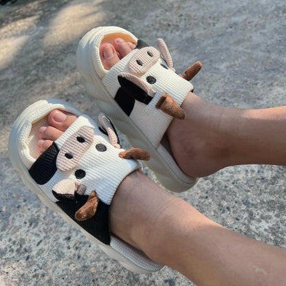 Sandalias de Vaquitas Super Afelpadas Y Cómodas