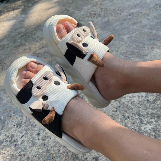 Sandalias de Vaquitas Super Afelpadas Y Cómodas