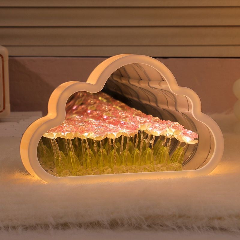 Lámpara Nubes + Rosas infinitas