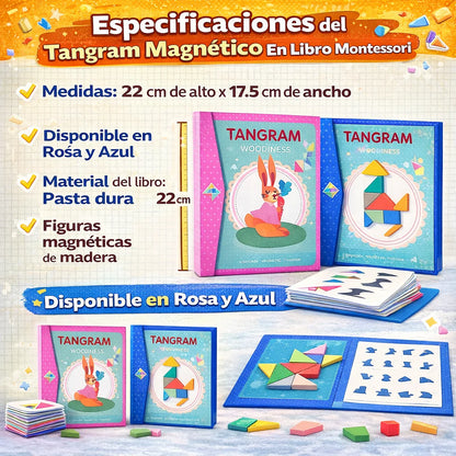 Tangram Magnetico En Libro Montessori