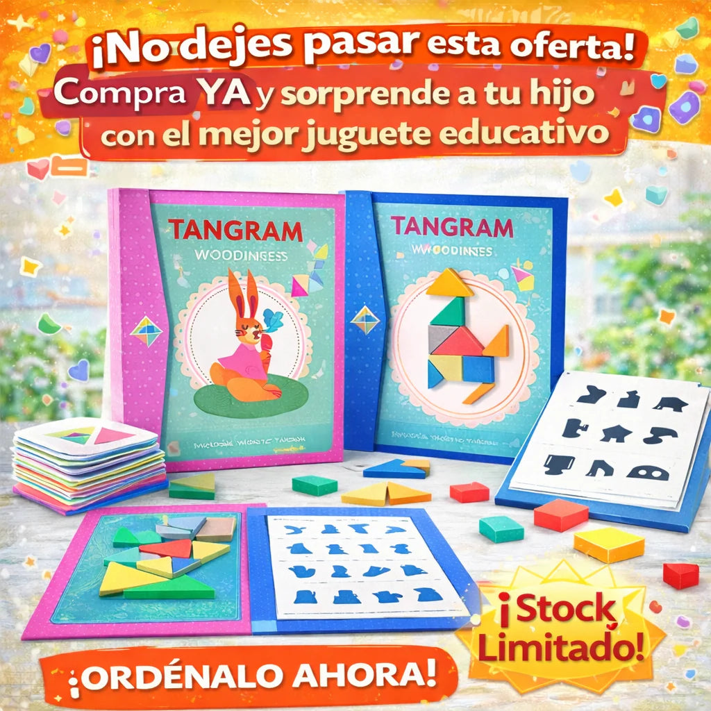Tangram Magnetico En Libro Montessori