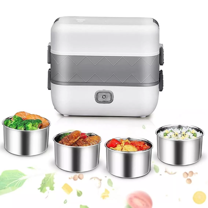 LONCHERA ELÉCTRICA Y VAPORERA MULTIUSOS 3 EN 1