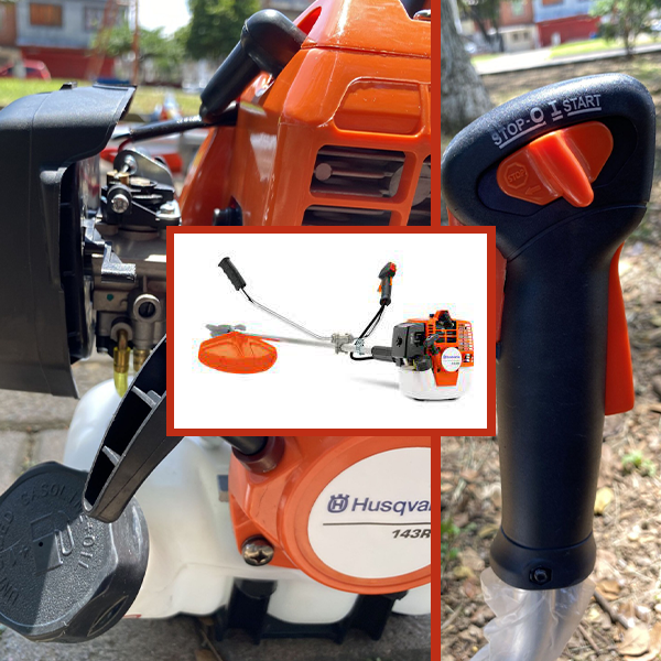GUADAÑA HUSQVARNA 143 R2 (PARA TRABAJO PESADO) + KIT DE PROTECCION