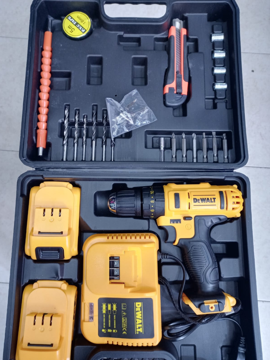 KIT DE TALADRO INALAMBRICO DE 24V  (CON ACCESORIOS)