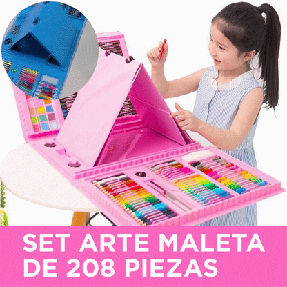 SET ARTE MALETA DE 208 PIEZAS