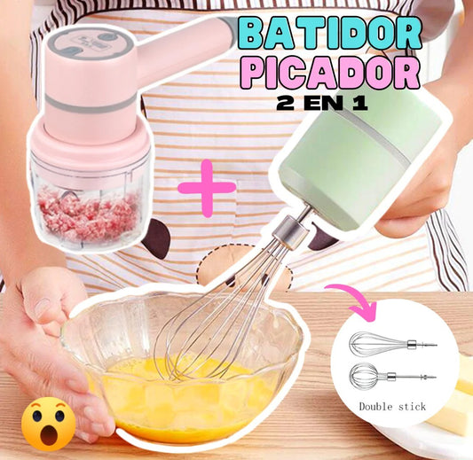Mini mezclador y picatodo  inalámbrico